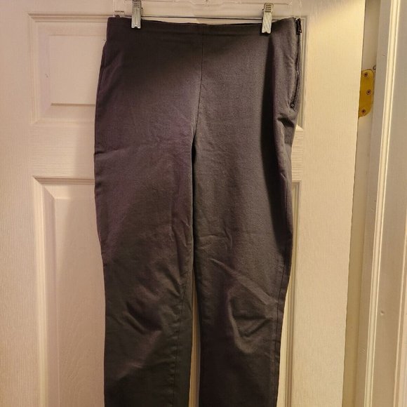 NEW Everlane The Side-Zip Stretch Cotton Pant in Slate Gray size 6 - Picture 4 of 10